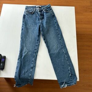 Zara frayed edge jeans